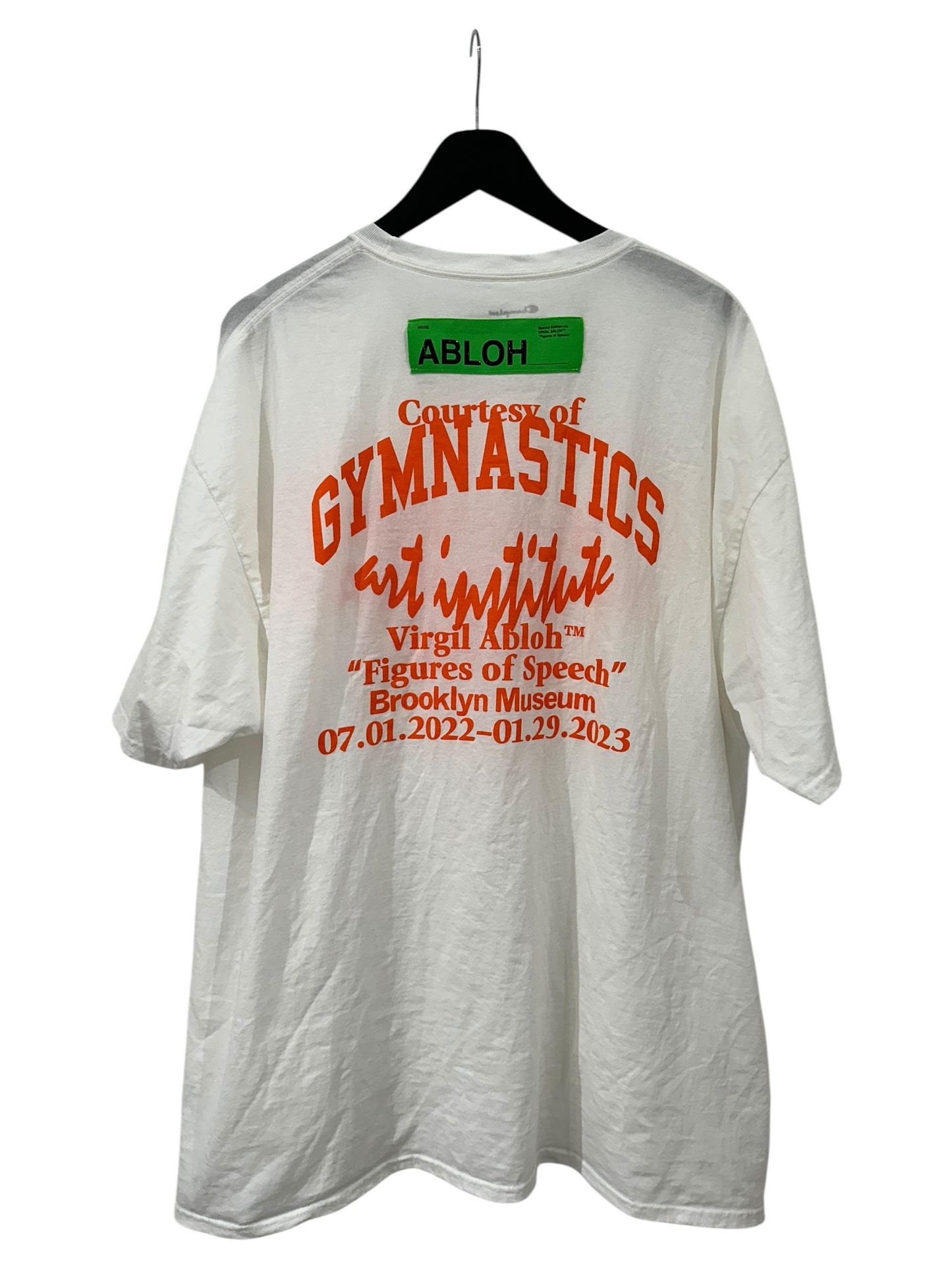 Off White Gymnastics Art Institute Champion T-Shirt Size XXL