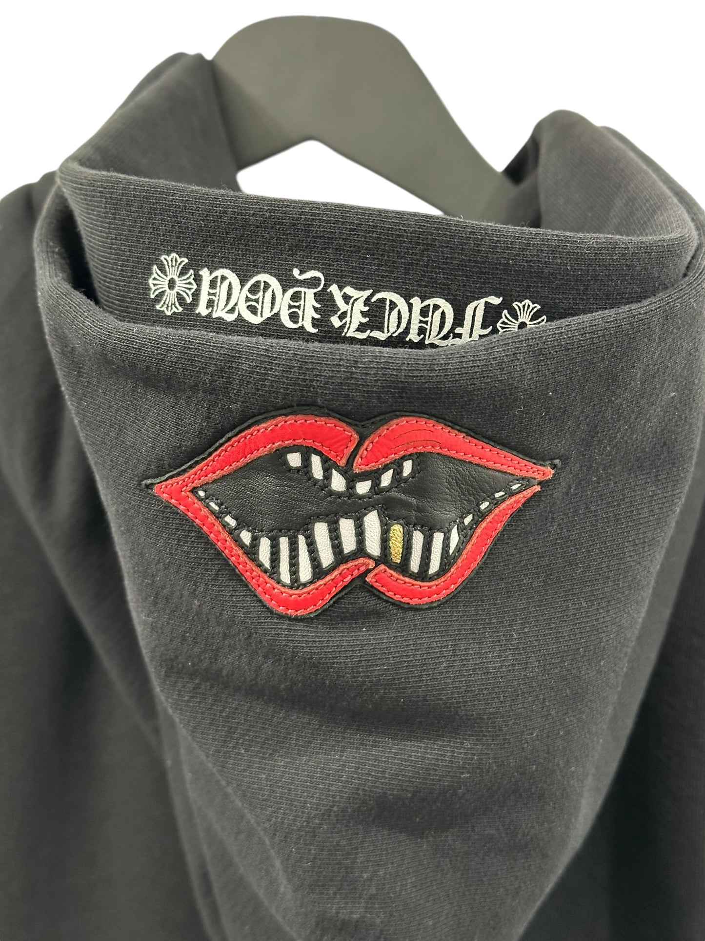 Chrome Hearts Matty Boy 99 Eyes Leather Patch Chomper Double Hoodie Size M