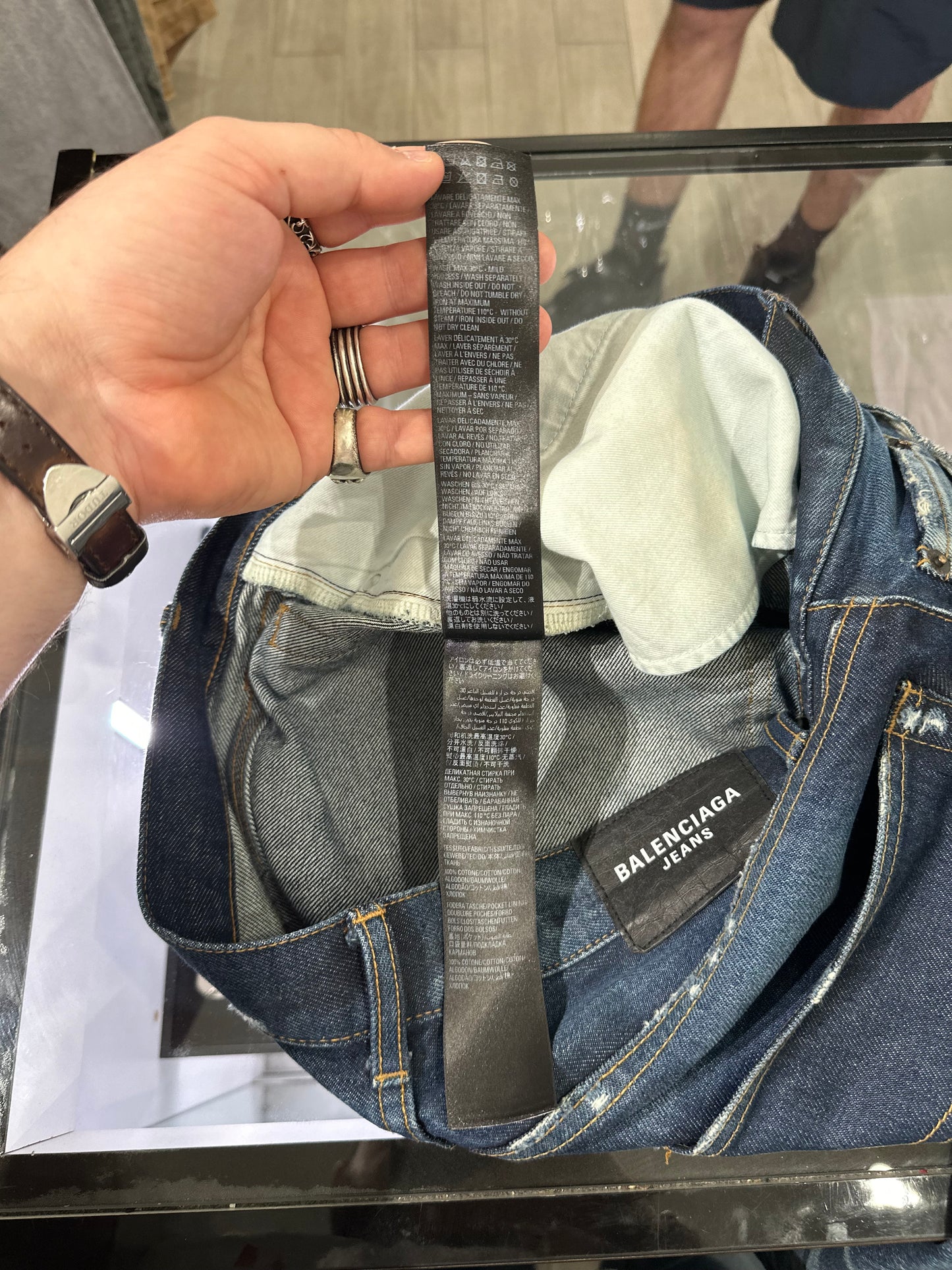 Balenciaga Distressed Jeans Size 31
