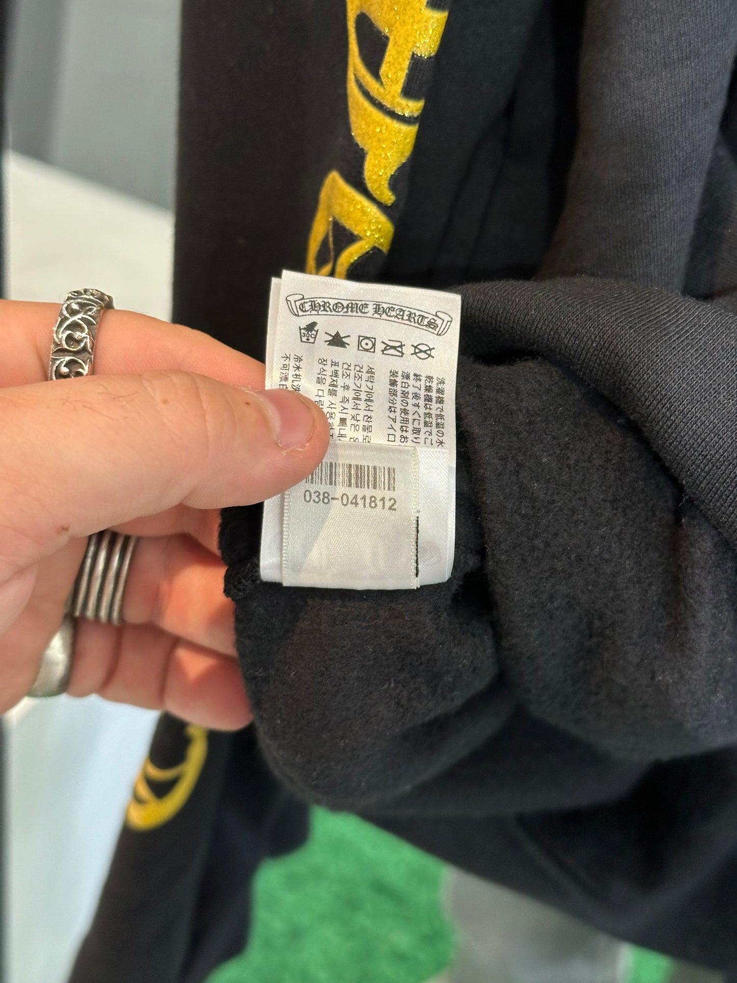 Chrome Hearts 1988 Hoodie Black/Gold Size XXL