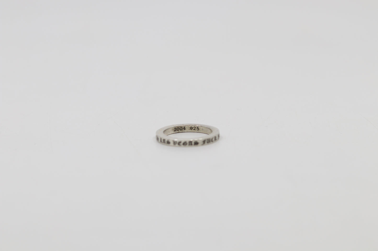 Chrome Hearts Las Vegas Fuck You 3mm Spacer Ring Size 9