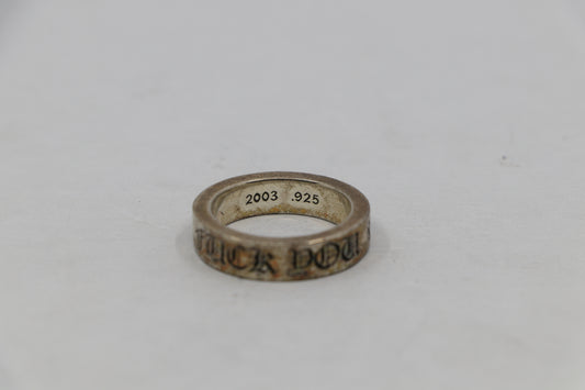 Chrome Hearts Fuck You 6mm Spacer Ring Size 10 | AVNTGRDNY NYC