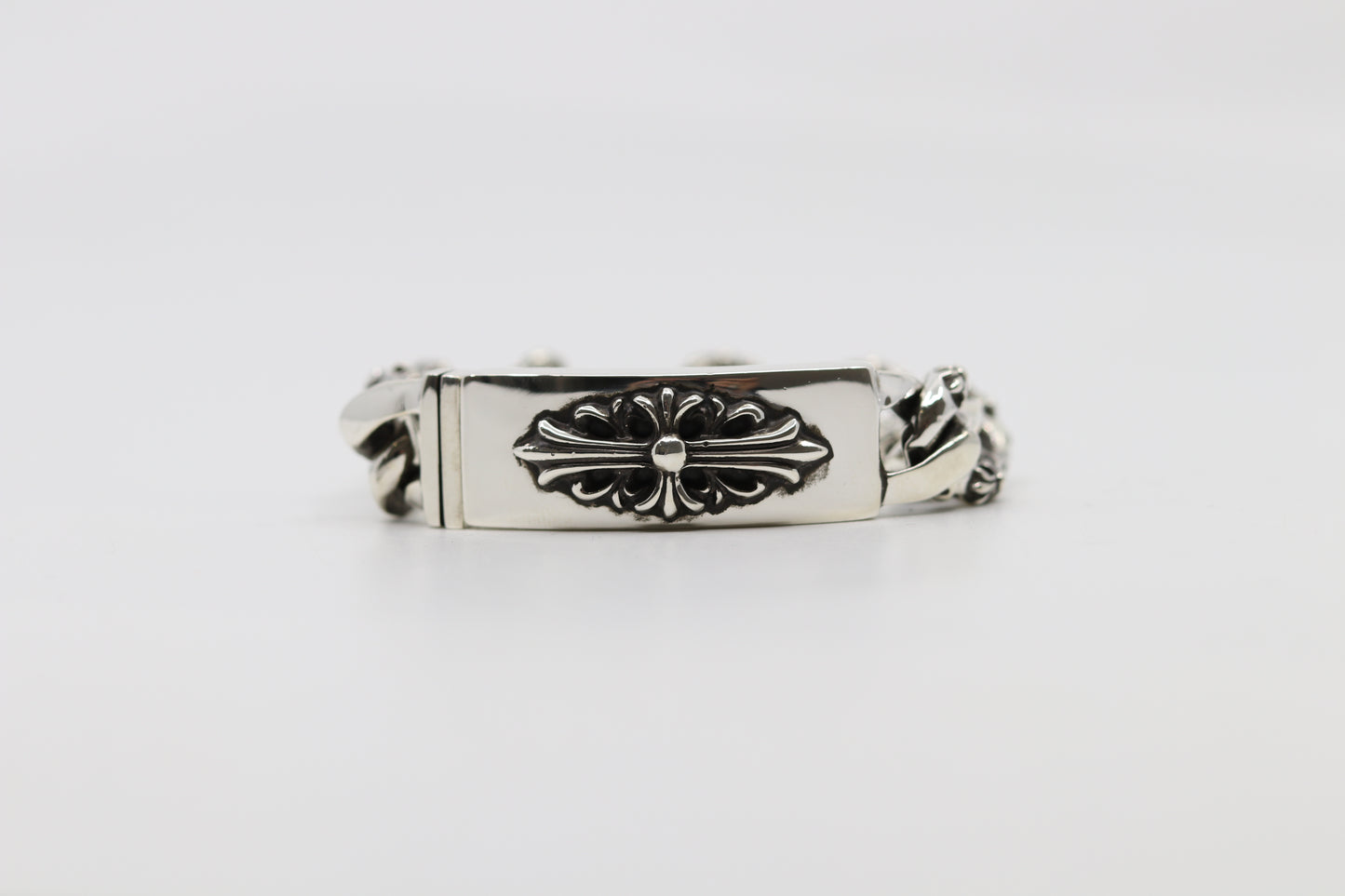 Chrome Hearts Floral ID Fancy Link Bracelet 14 Link