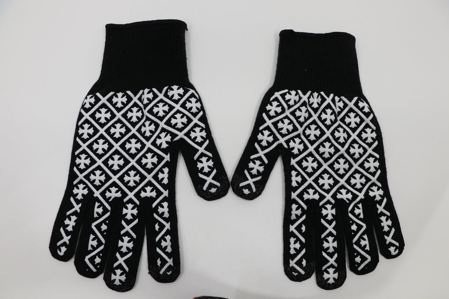 Chrome Hearts Gloves Black Size Medium