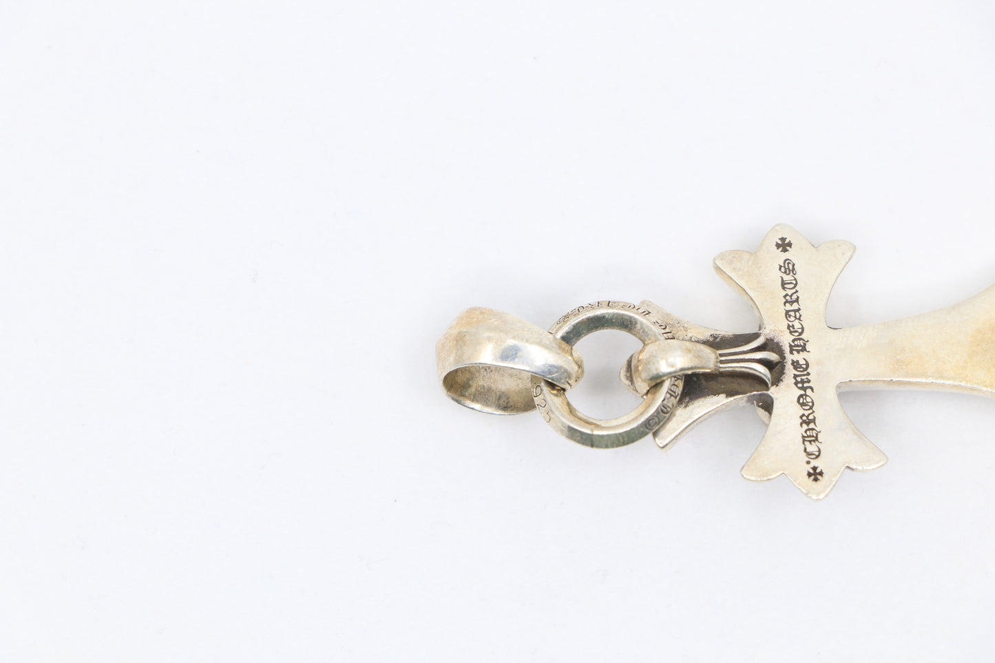Chrome Hearts Small Cross Heart Pendant Sterling Silver | AVNTGRDNY NYC