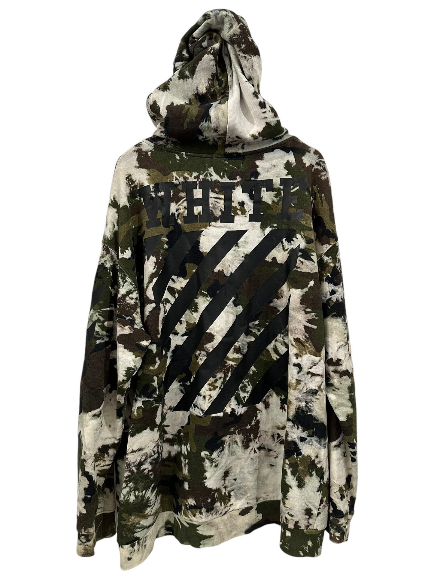 Off-White Bleached Camo Hoodie Size L