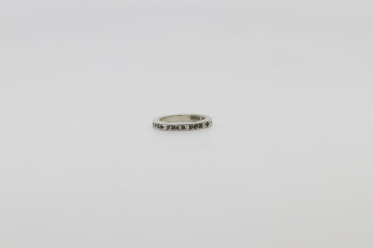 Chrome Hearts Las Vegas Fuck You 3mm Spacer Ring Size 9