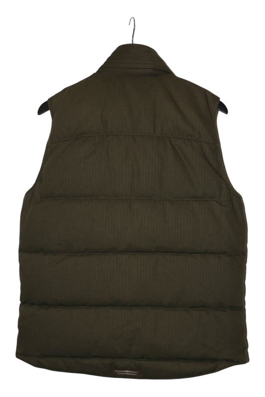 Chrome Hearts Canvas Puffer Vest Olive Size L