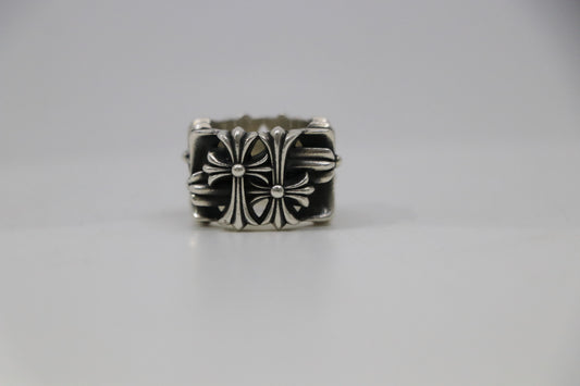 Chrome Hearts Square Cemetary Ring Size 4.5
