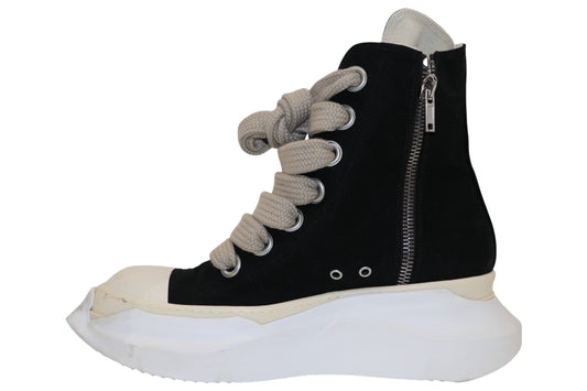 Rick Owens Black Jumbo Lace Abstract Sneaker Size 46