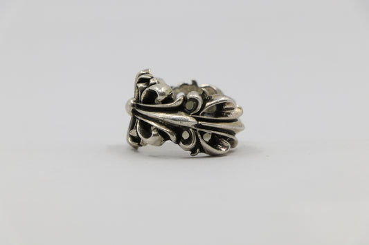 Chrome Hearts Double Floral Ring Size 11| AVNTGRDNY NYC
