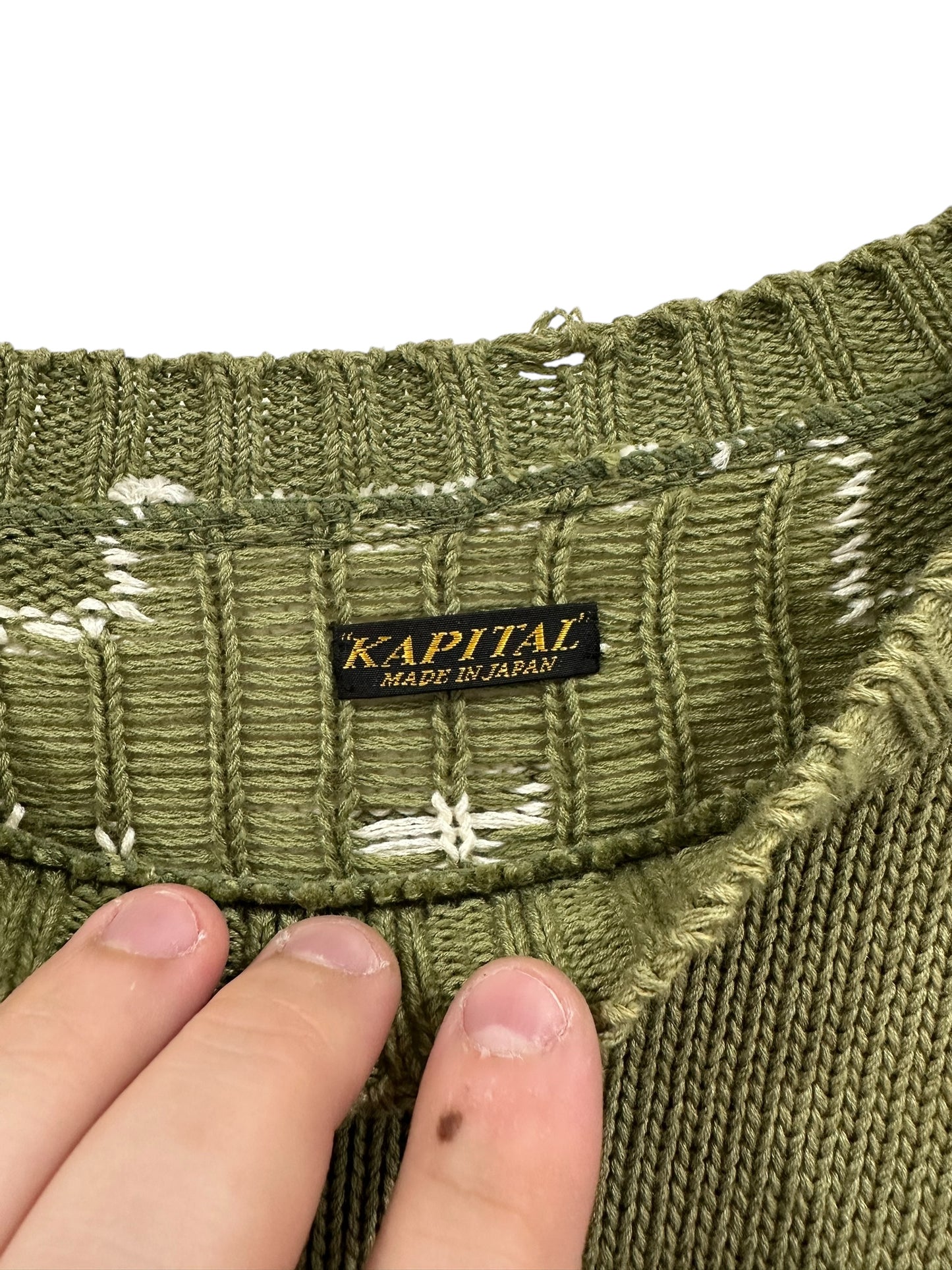 Kapital Skeleton Knit Sweater Size L