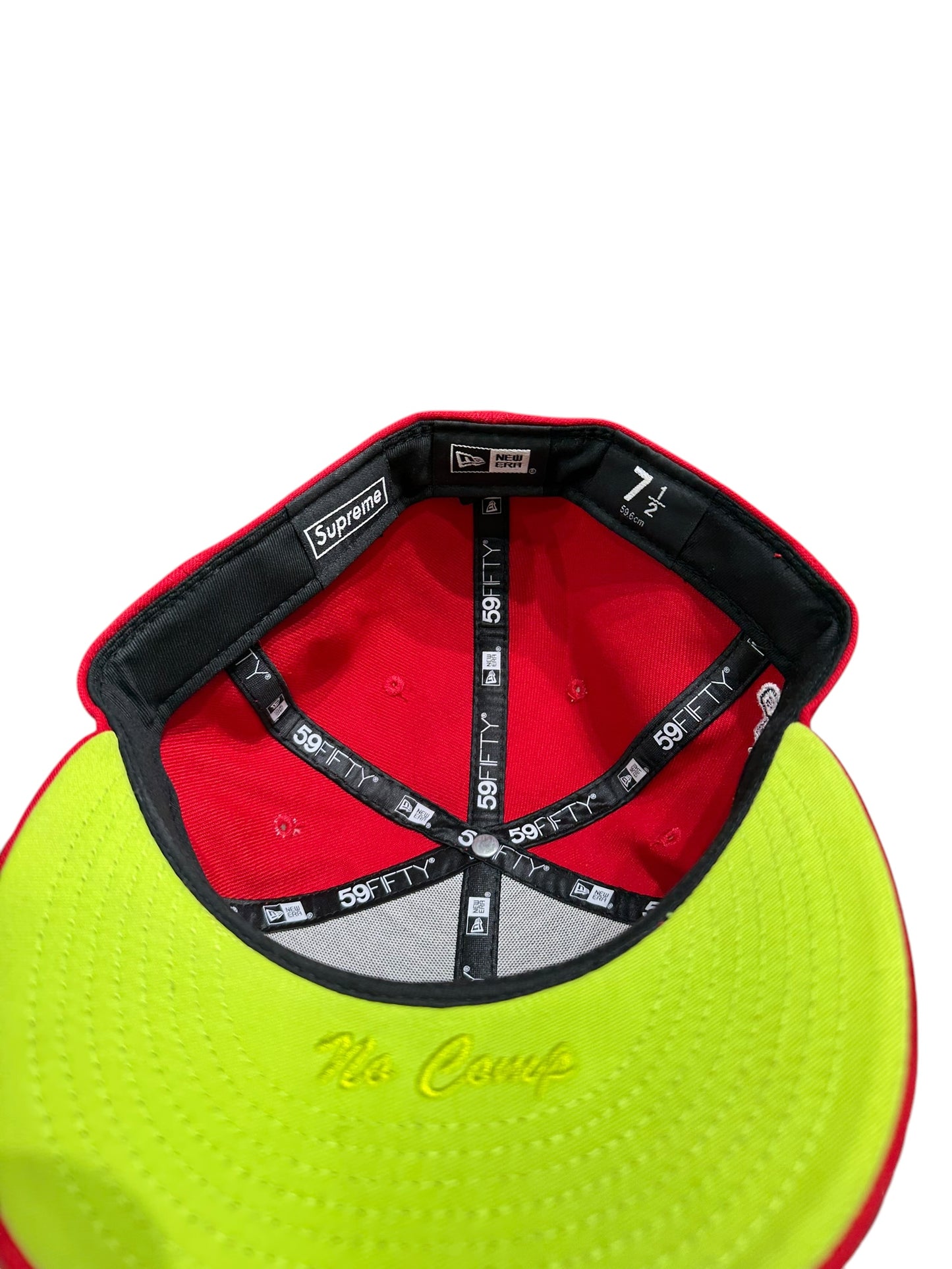 Supreme No Comp Box Logo Hat Red 7.5