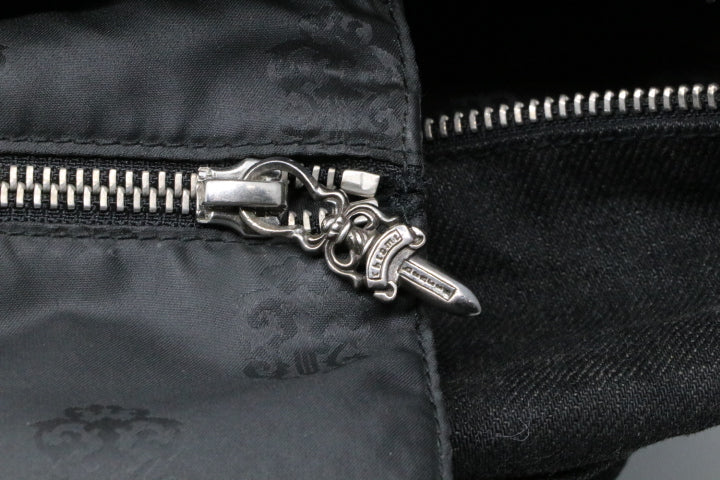 Chrome Hearts Cemetary Cross Canvas/Leather Bag