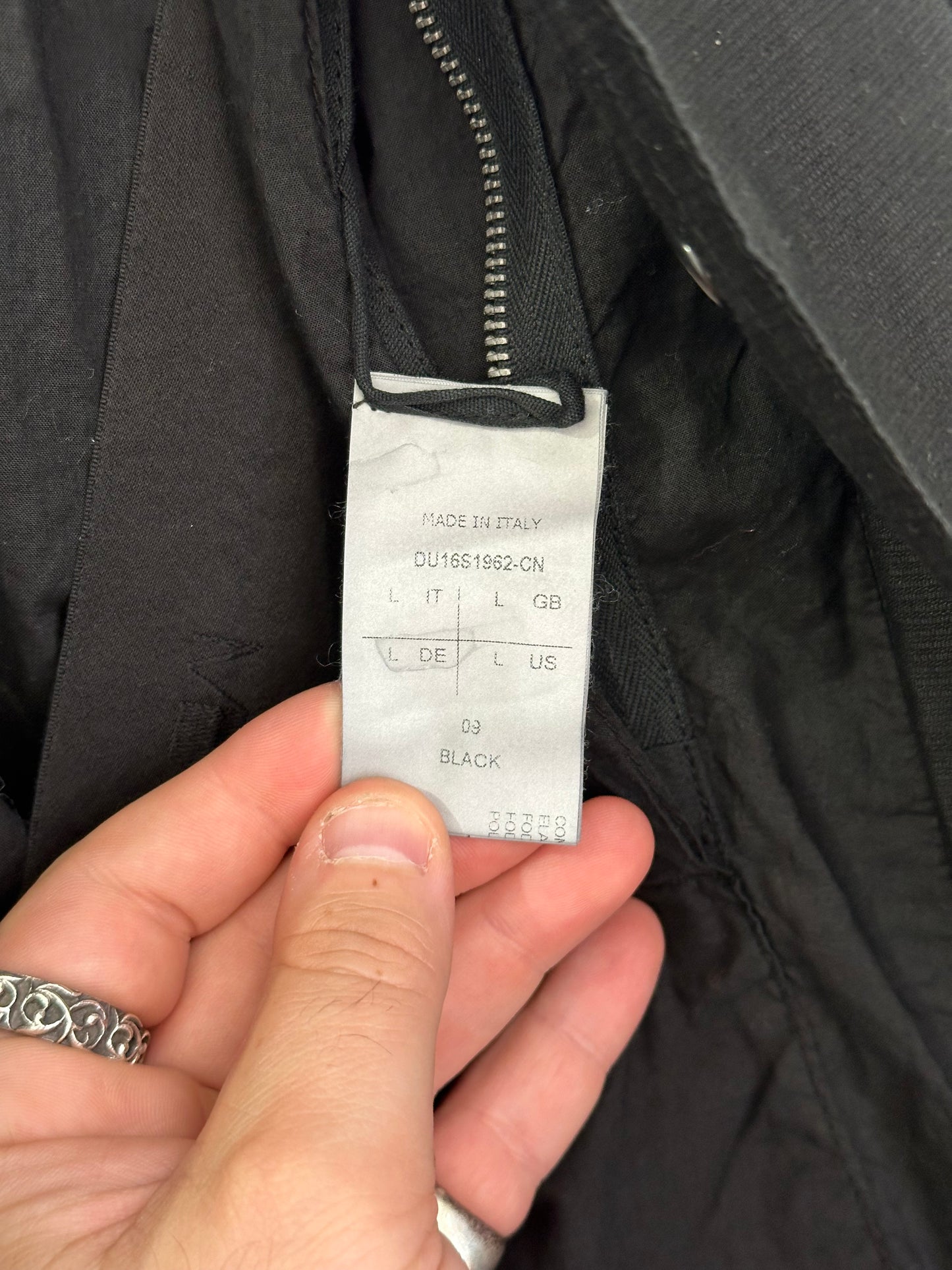 Rick Owens Fishtail Parka S/S 2016 Size L