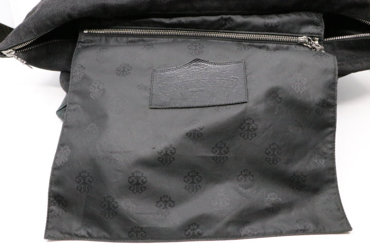 Chrome Hearts Cemetary Cross Canvas/Leather Bag