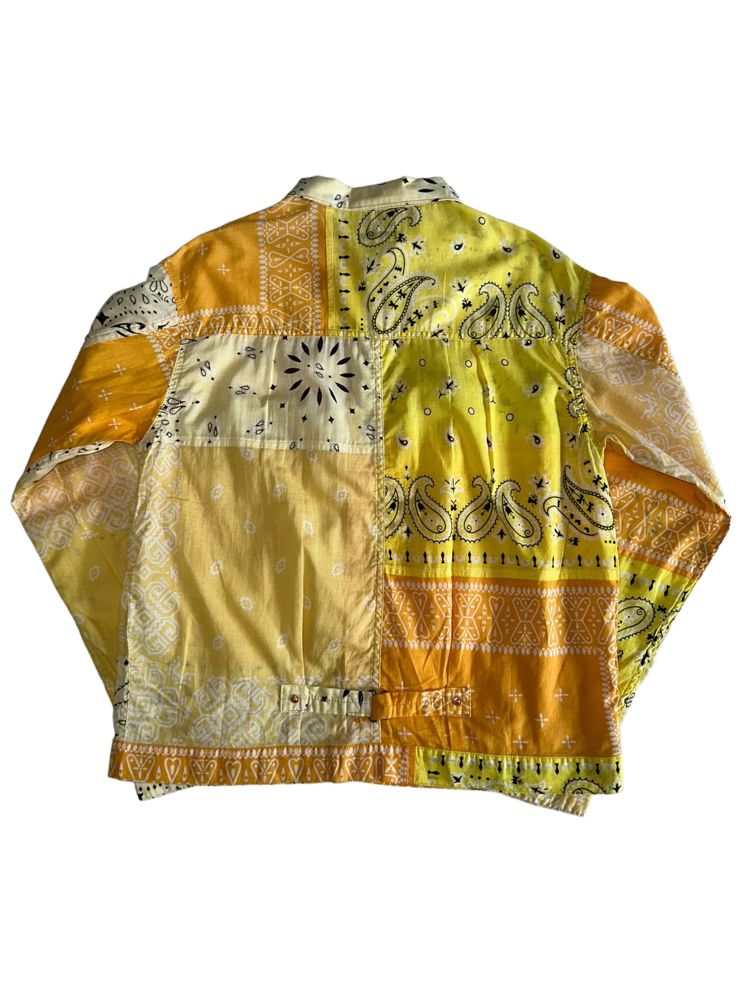 Kapital Gauze Bandana Patchwork Jacket Yellow