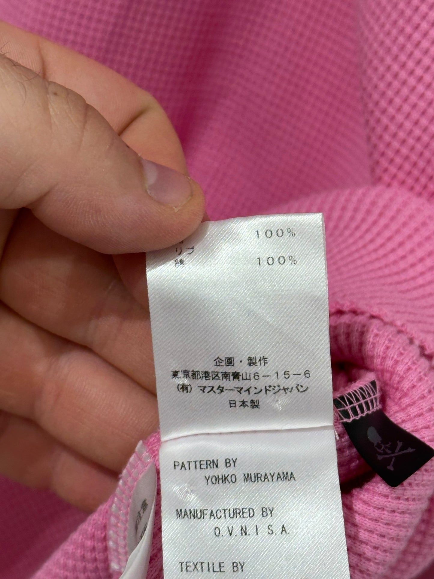 Mastermind Japan Skull Thermal Pink Size L