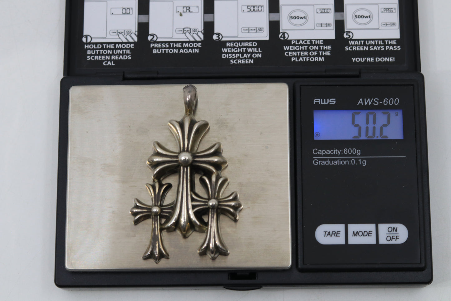 Chrome Hearts Triple Cross Pendant