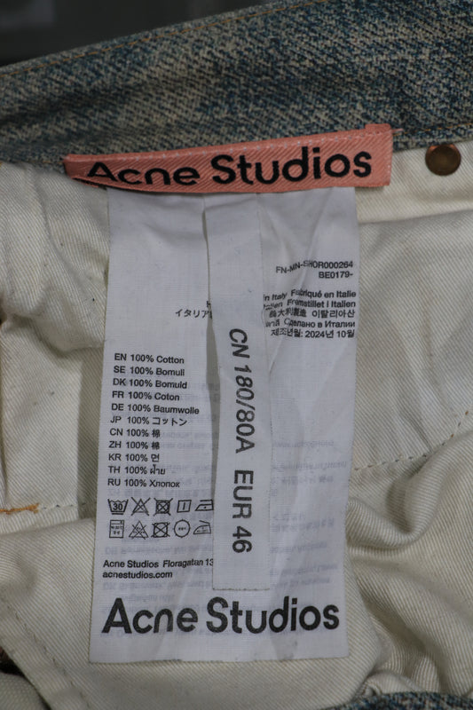 Acne Studios Chain Denim Shorts Size 46