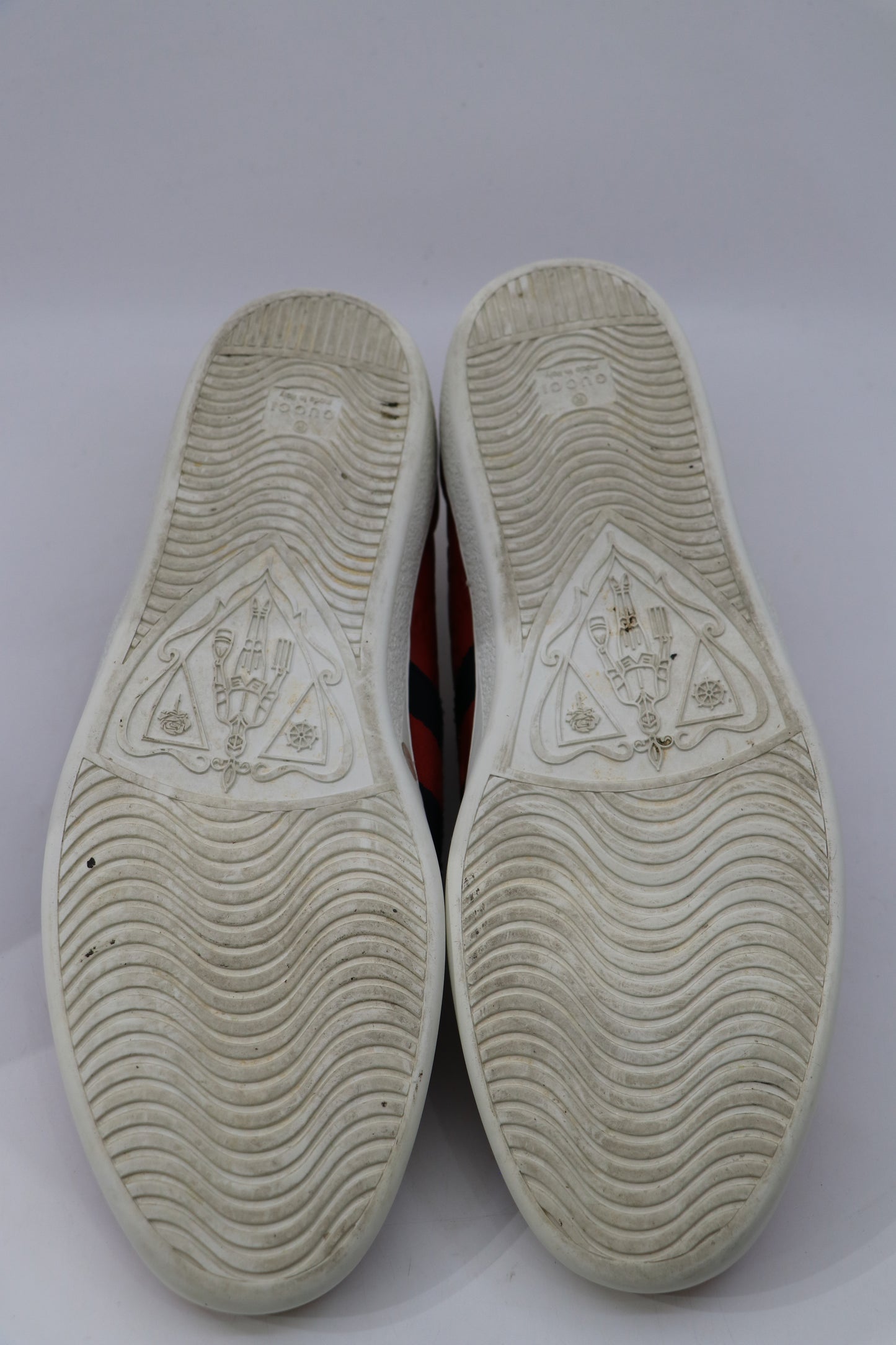 Gucci Ace Sneakers Red All Over Monogram Sz 12