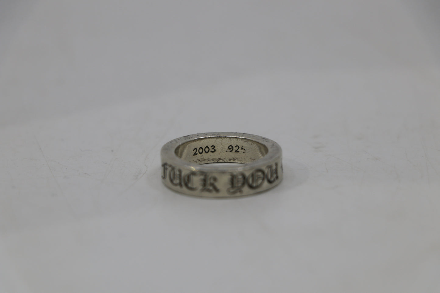 Chrome Hearts 6MM Fuck You Spacer Ring Size 7