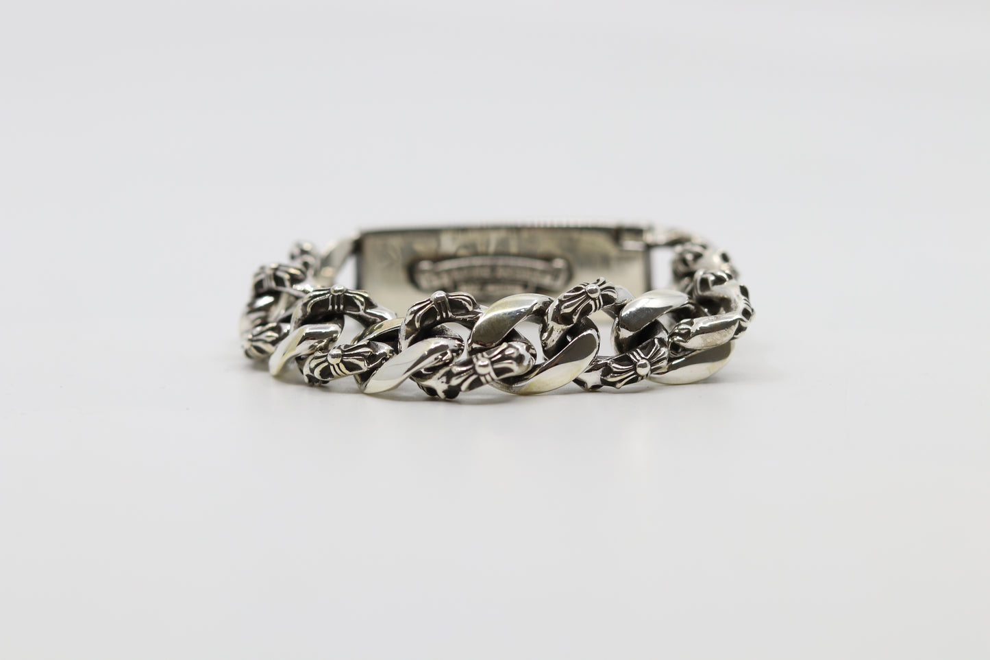 Chrome Hearts Floral ID Fancy Link Bracelet 14 Link