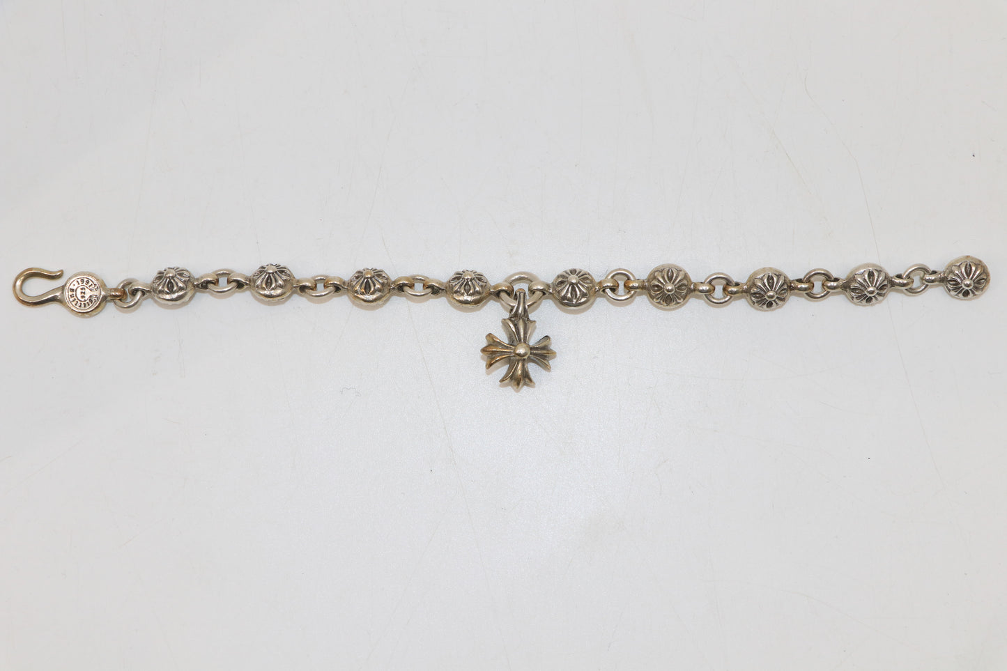 Chrome Hearts Crossball Bracelet with Cross