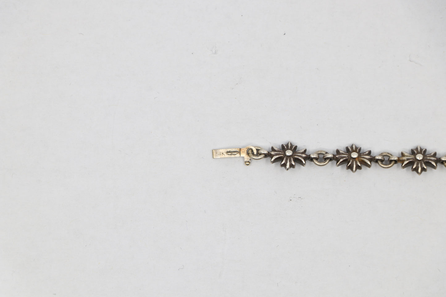 Chrome Hearts Tiny E Bracelet 12 Link Sterling Silver| AVNTGRDNY NYC