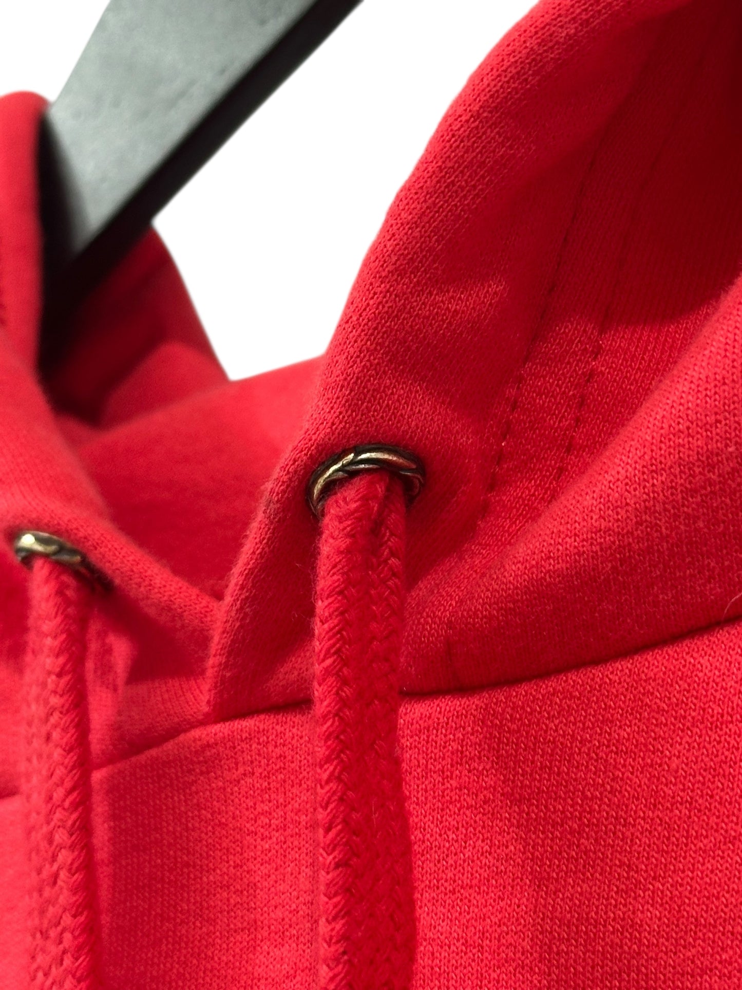 Chrome Hearts Online Exclusive Scroll Logo Hoodie Red Size XL