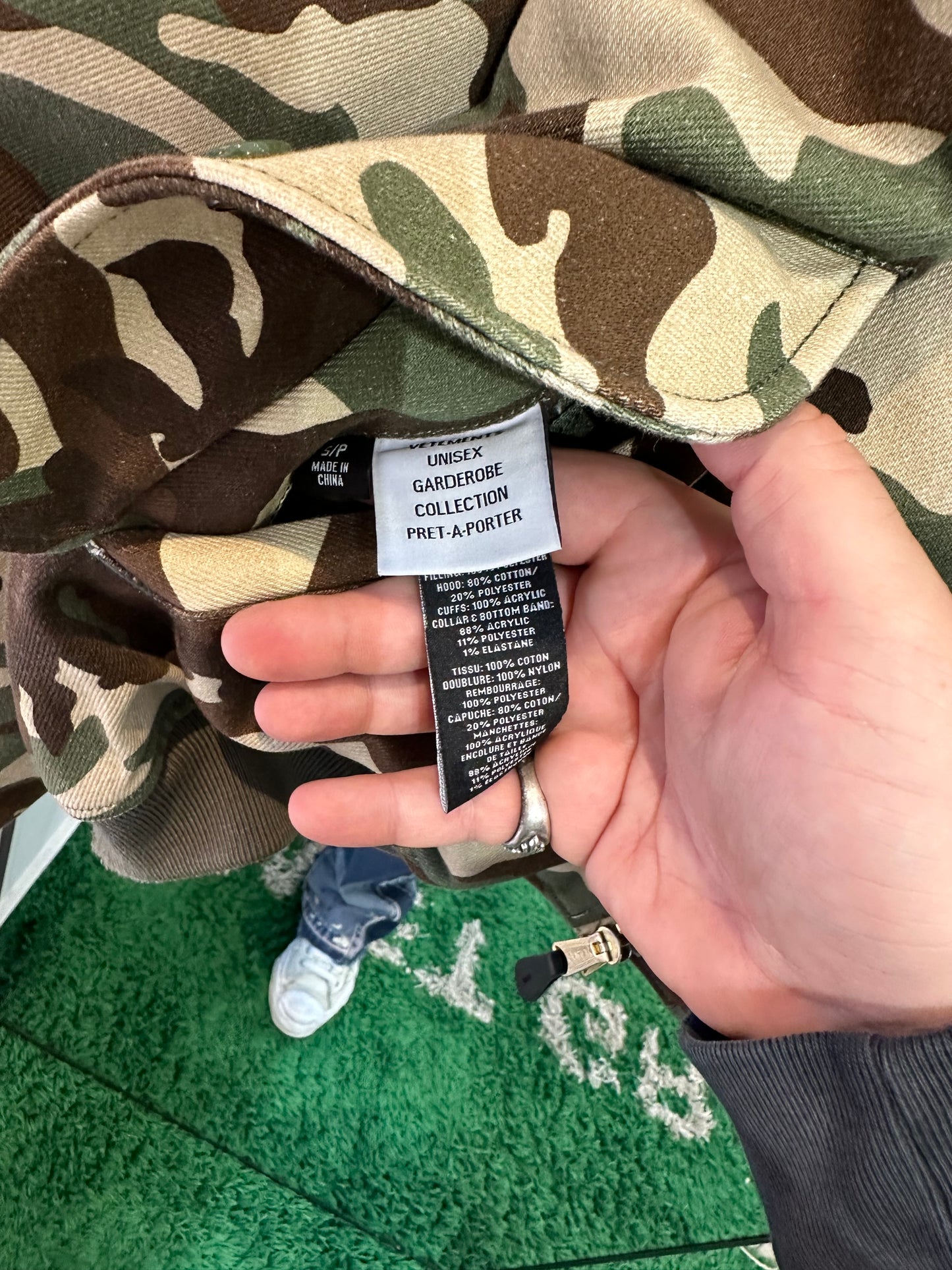 Vetements Camo Bomber Size S