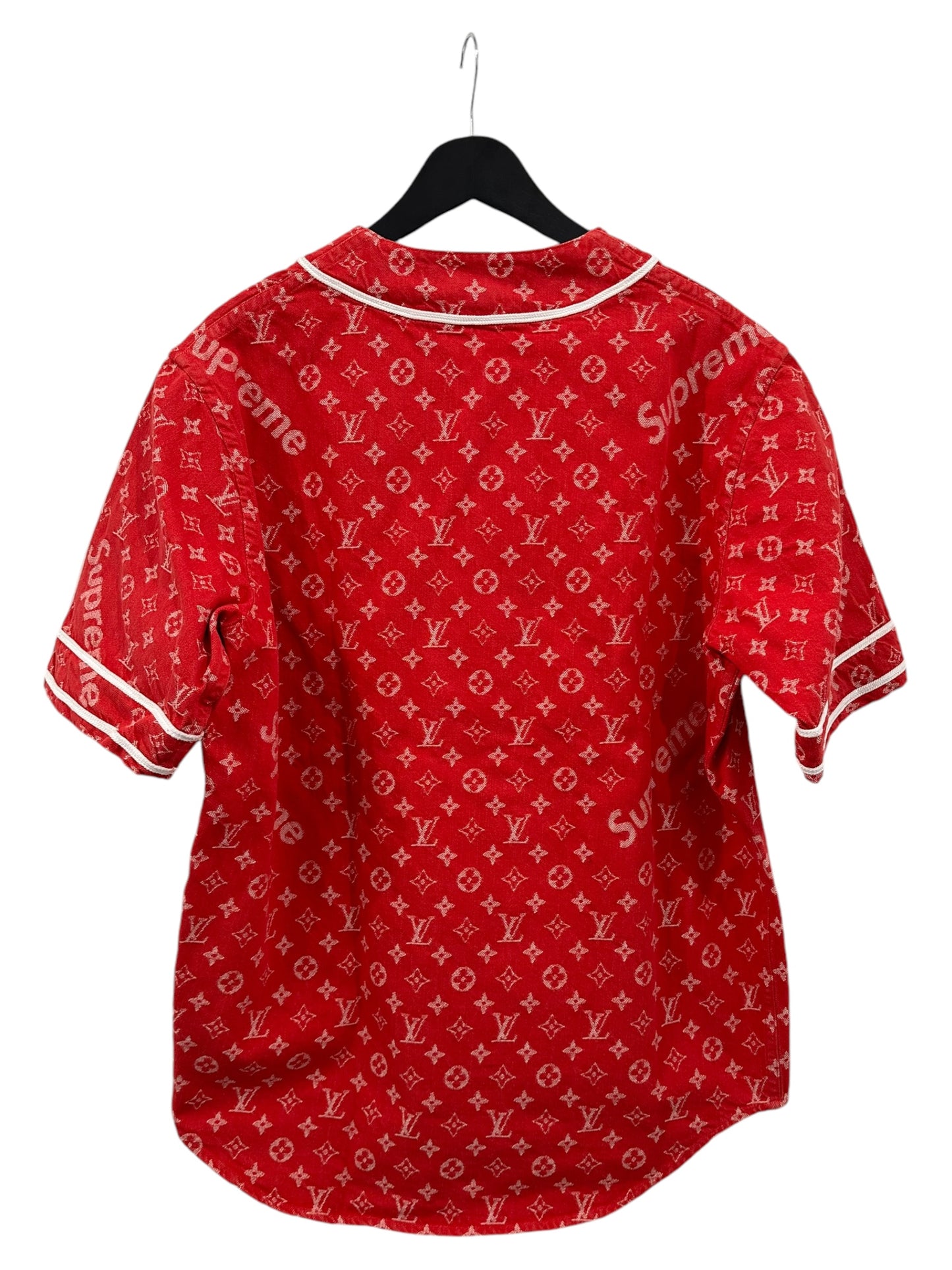 Louis Vuitton x Supreme S/S17 Baseball Shirt Size L