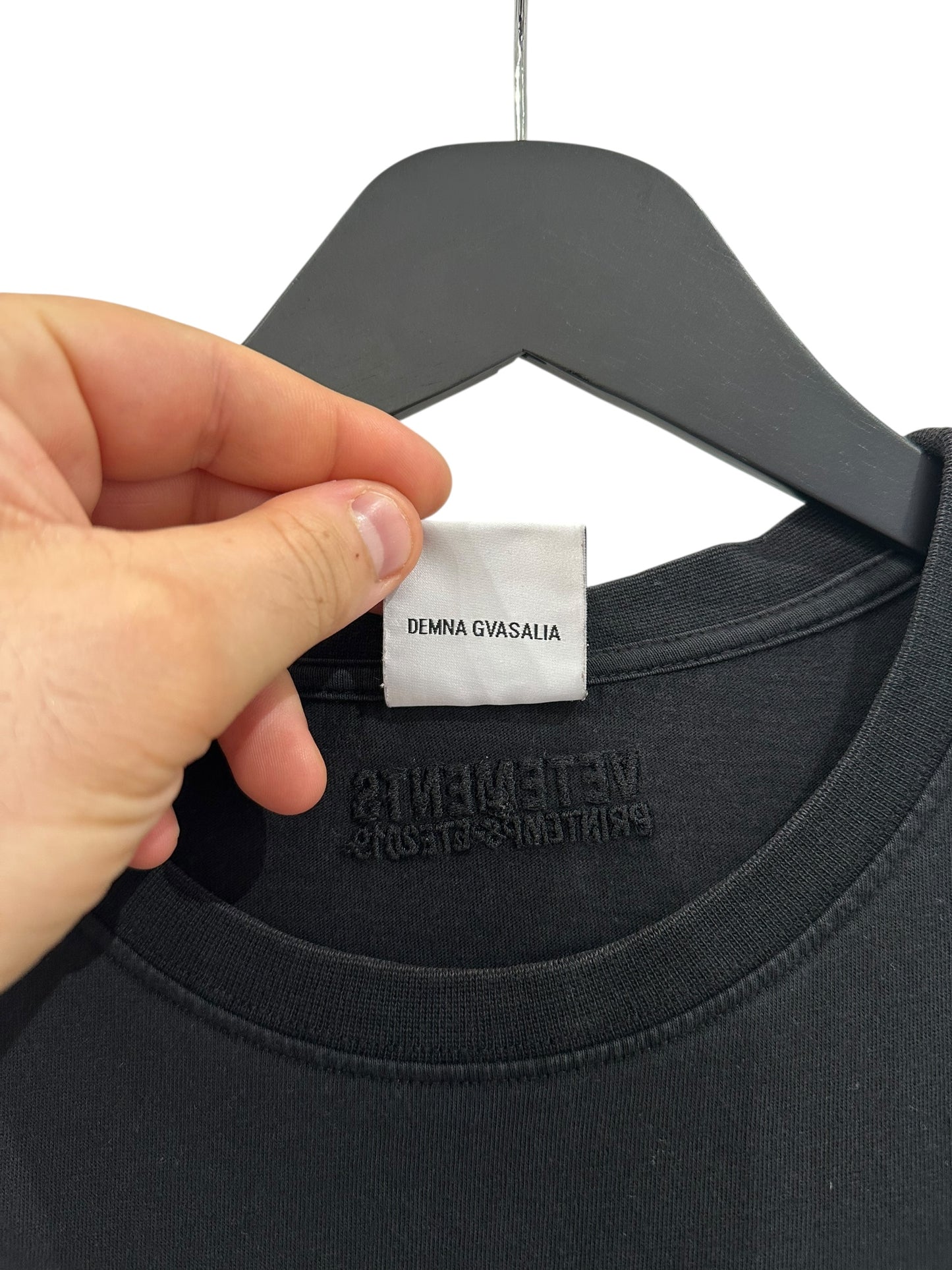 Vetements Georgia Flag T-shirt Black Size XS