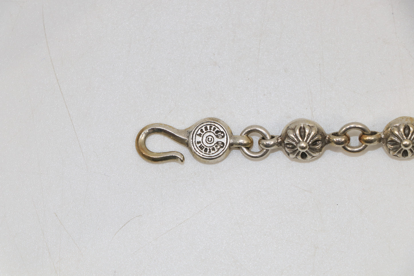 Chrome Hearts Crossball Bracelet with Cross