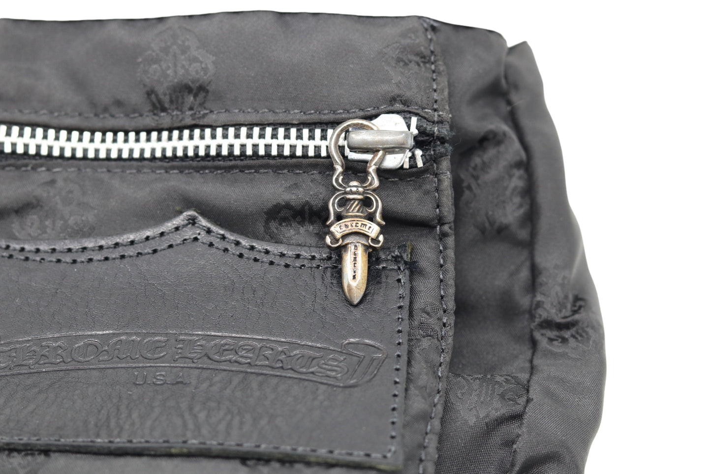 Vintage Chrome Hearts White Leather Bag Circa 2001