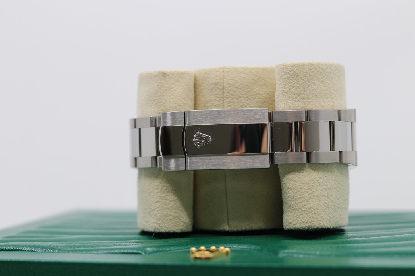 Rolex Date Just 41mm Stainless Steel Mint Green Index Dial Smooth Bezel Oyster Bracelet 126300