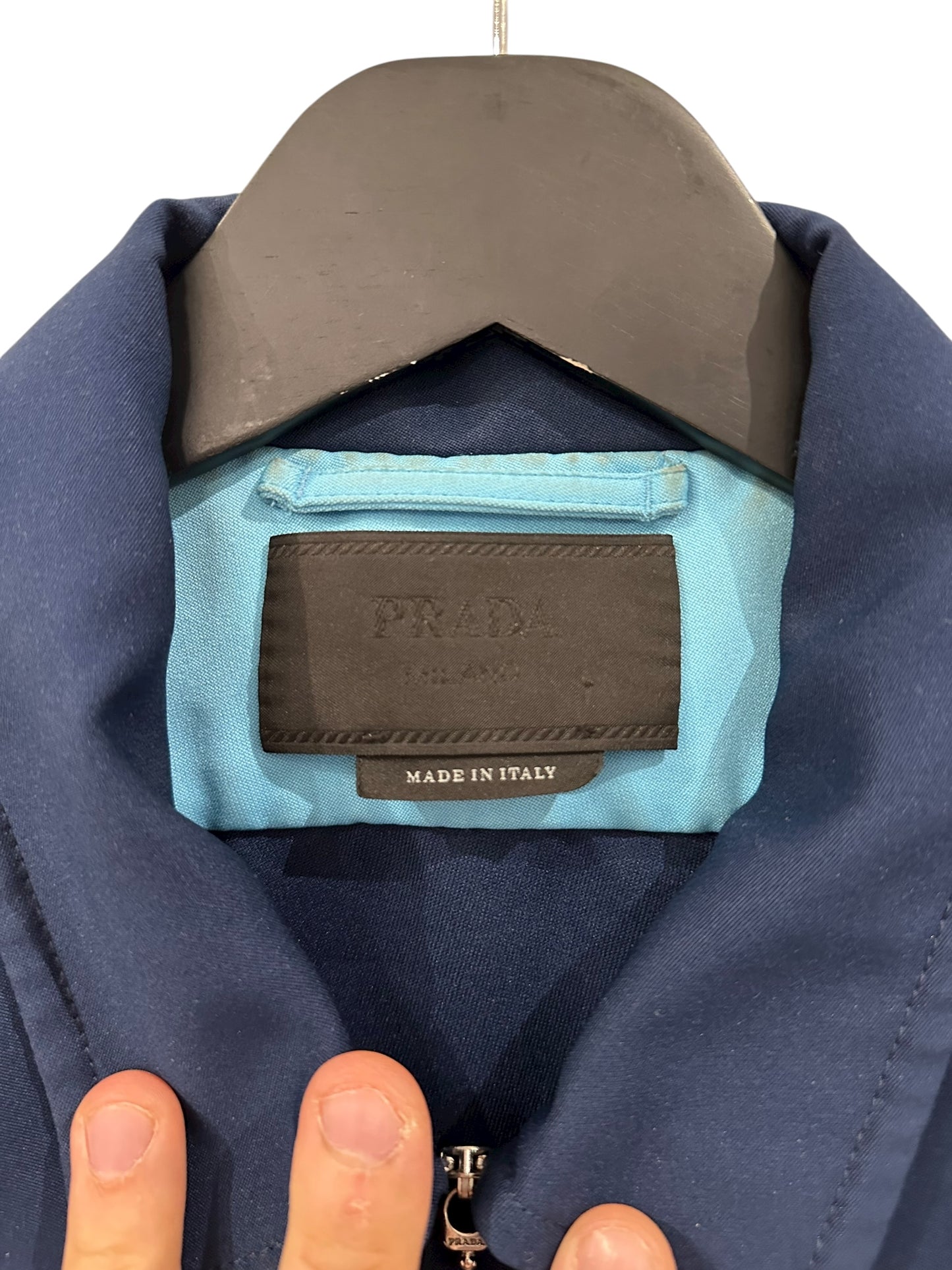 Prada Colorblock Denim Jacket Size 50