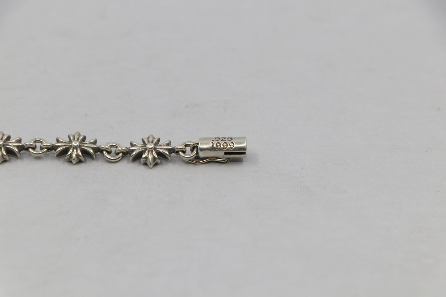 Chrome Hearts Tiny E Bracelet 13 Link Sterling Silver| AVNTGRDNY NYC
