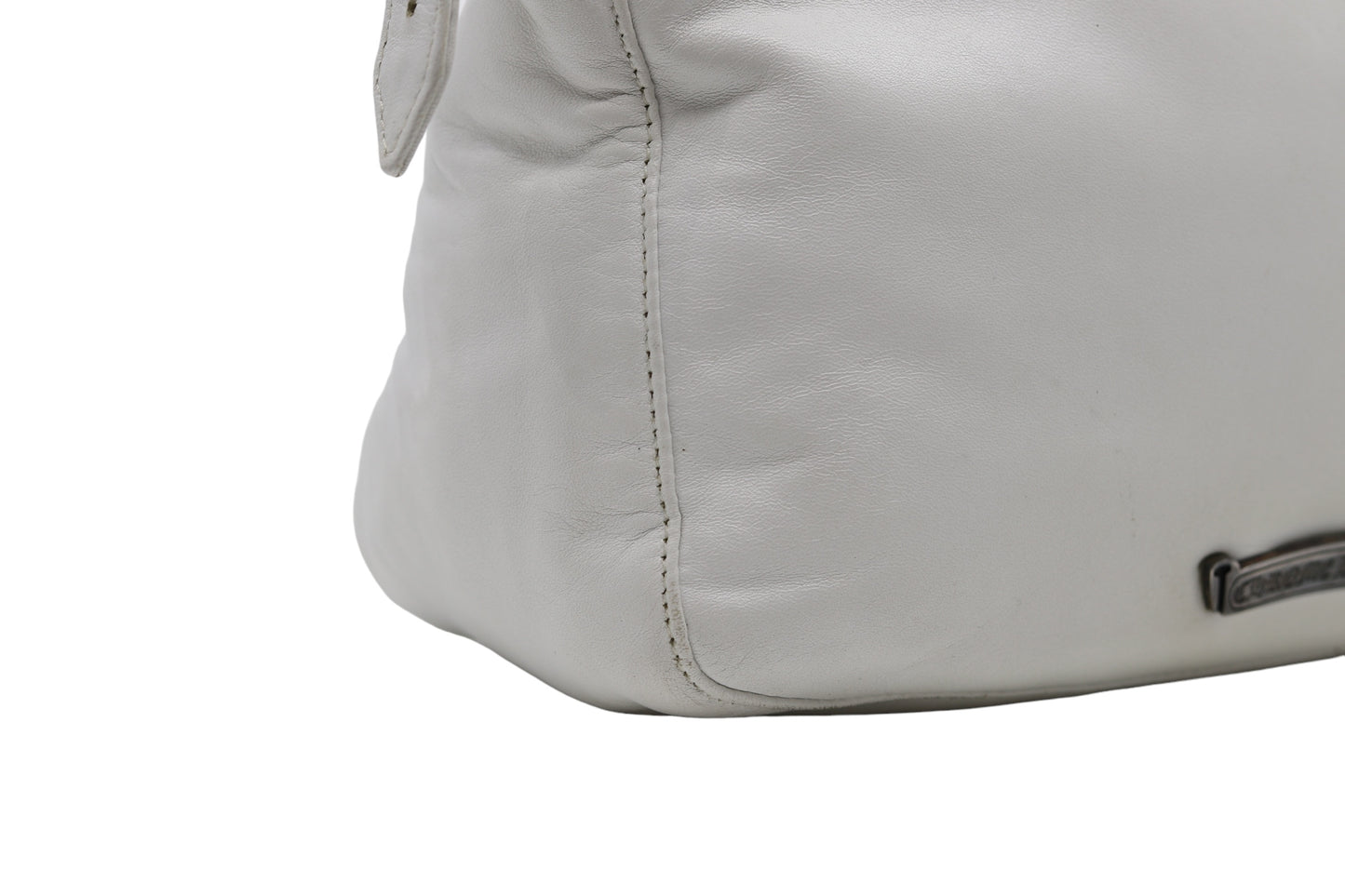 Vintage Chrome Hearts White Leather Bag Circa 2001