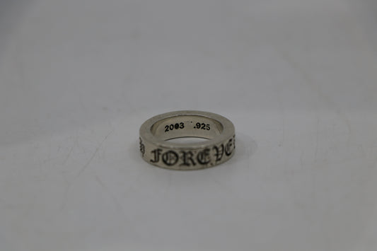 Chrome Hearts Forever 6MM Spacer Ring Size 6