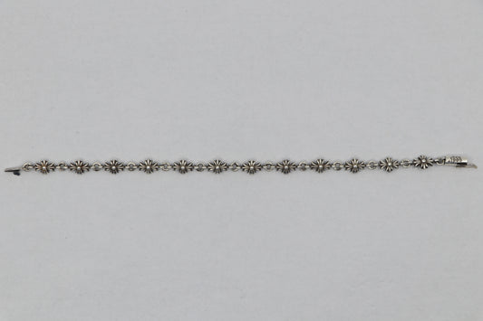 Chrome Hearts Tiny E Bracelet 12 Links Sterling Silver | AVNTGRDNY NYC