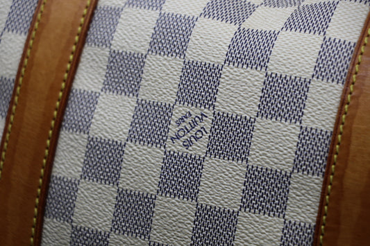 Louis Vuitton Damier Azur Keepall 50 Travel Bag