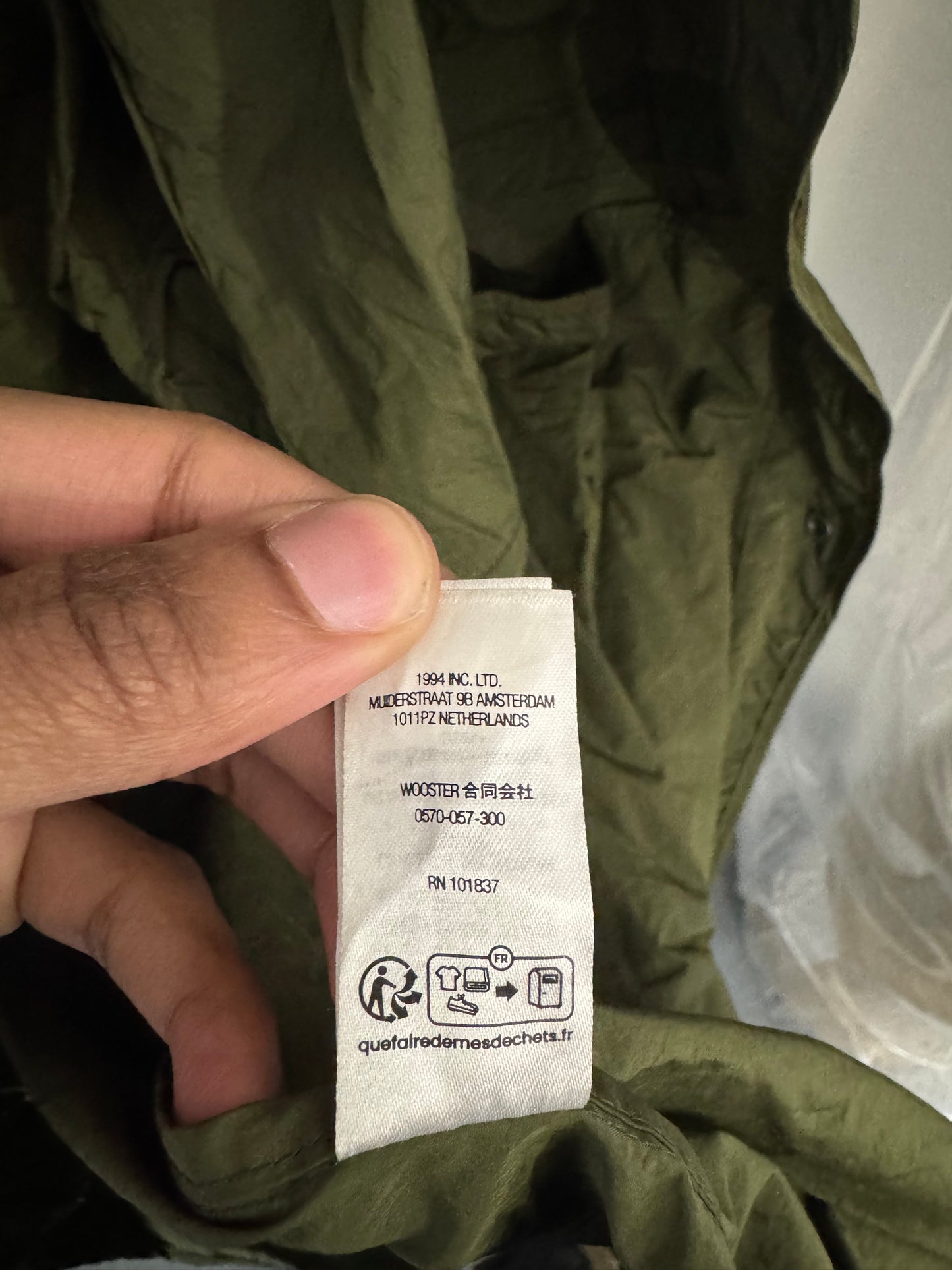 Supreme Motion Logo Lightweight Parka Olive Size L