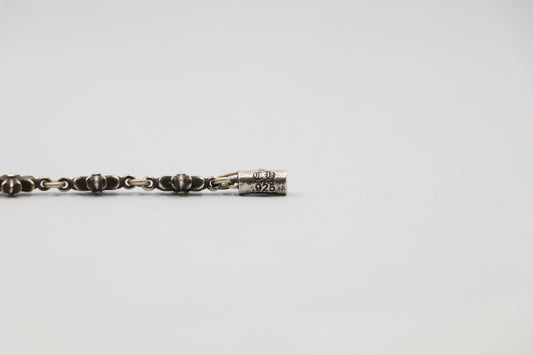 Chrome Hearts Tiny E Bracelet 12 Link Sterling Silver| AVNTGRDNY NYC