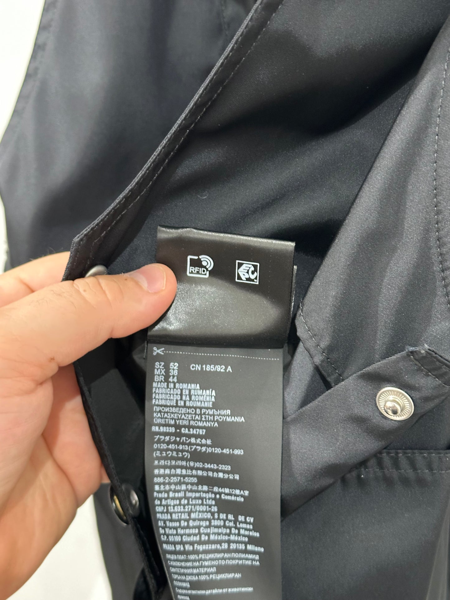 Prada Re-Nylon Overalls Size 52