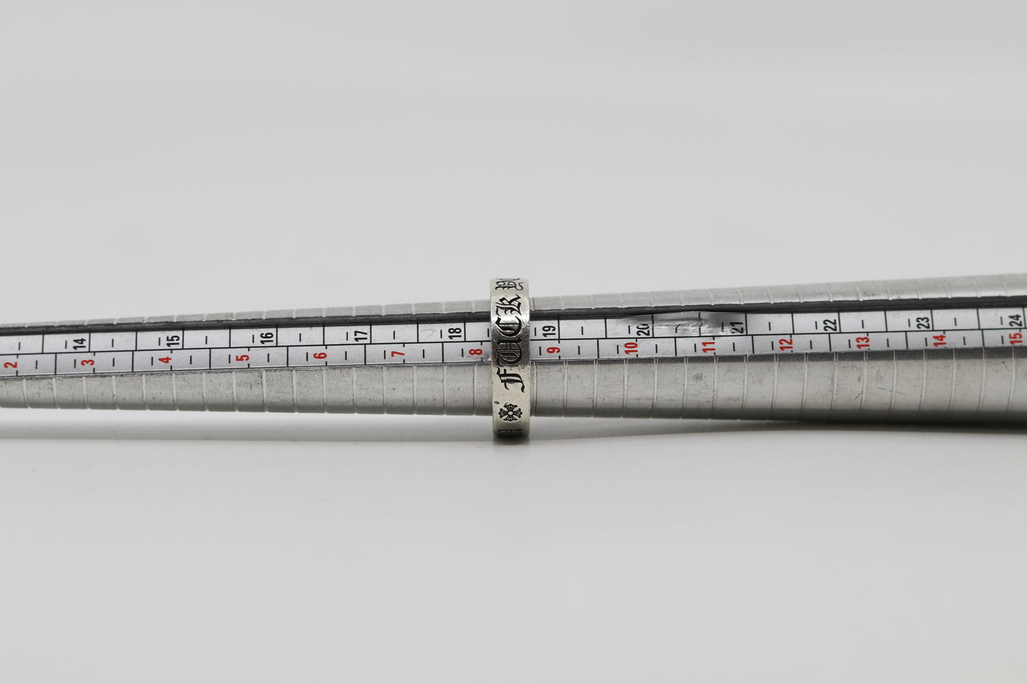 Chrome Hearts Fuck You 6MM Spacer Ring Size 8.5