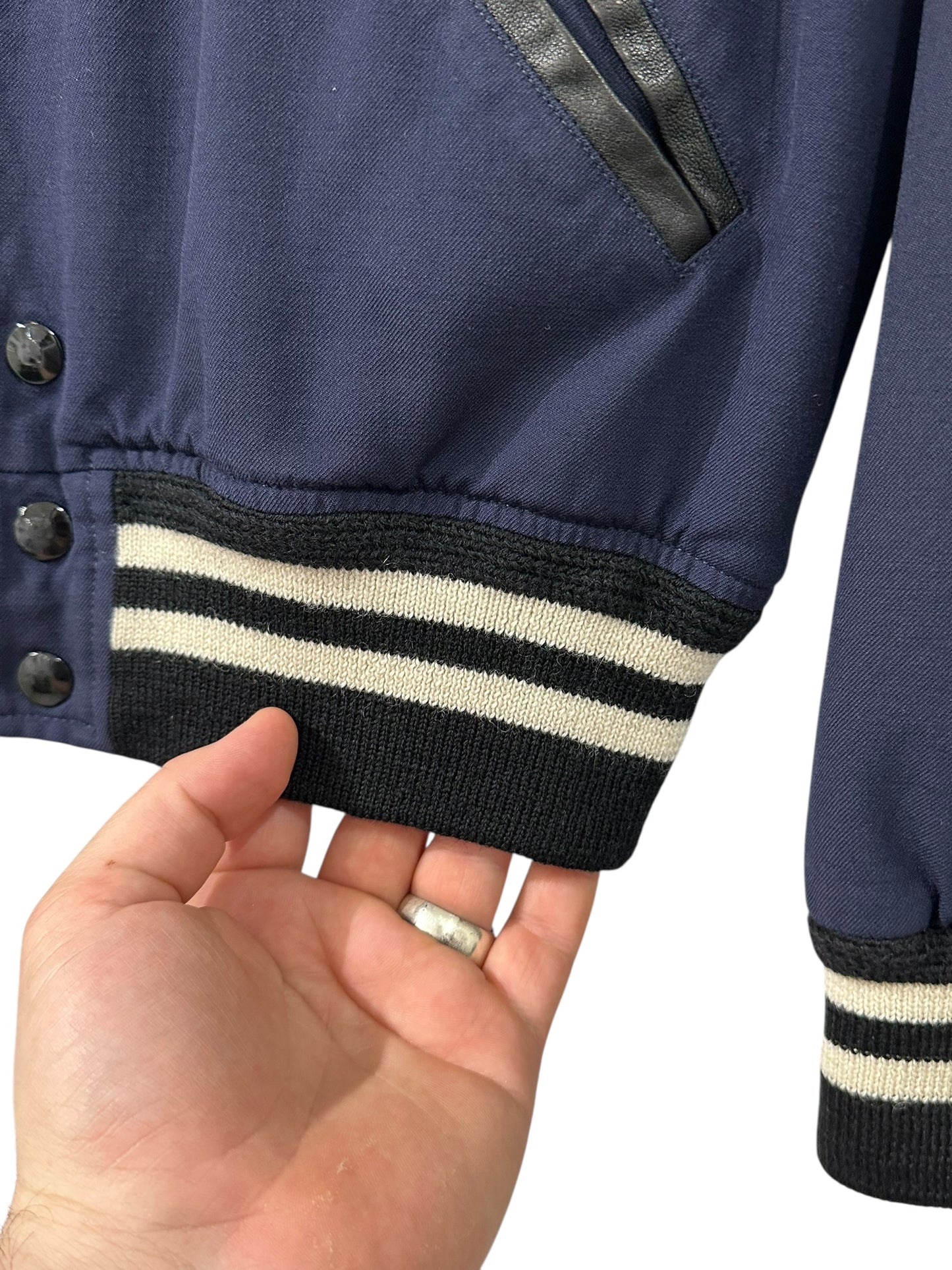 Saint Laurent Hedi Slimane S/S 2016 Teddy Jacket Size 44