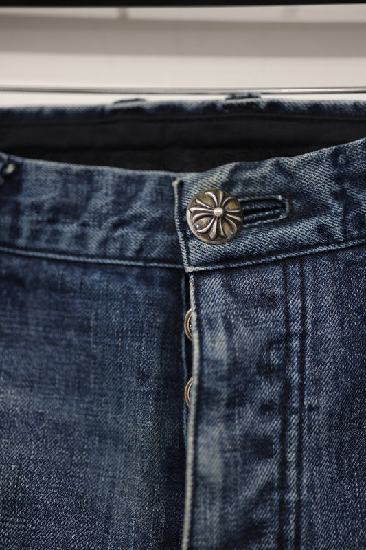Chrome Hearts Denim Jeans Tagged 31 Altered 30 x 29 | AVNTGRDNY NYC