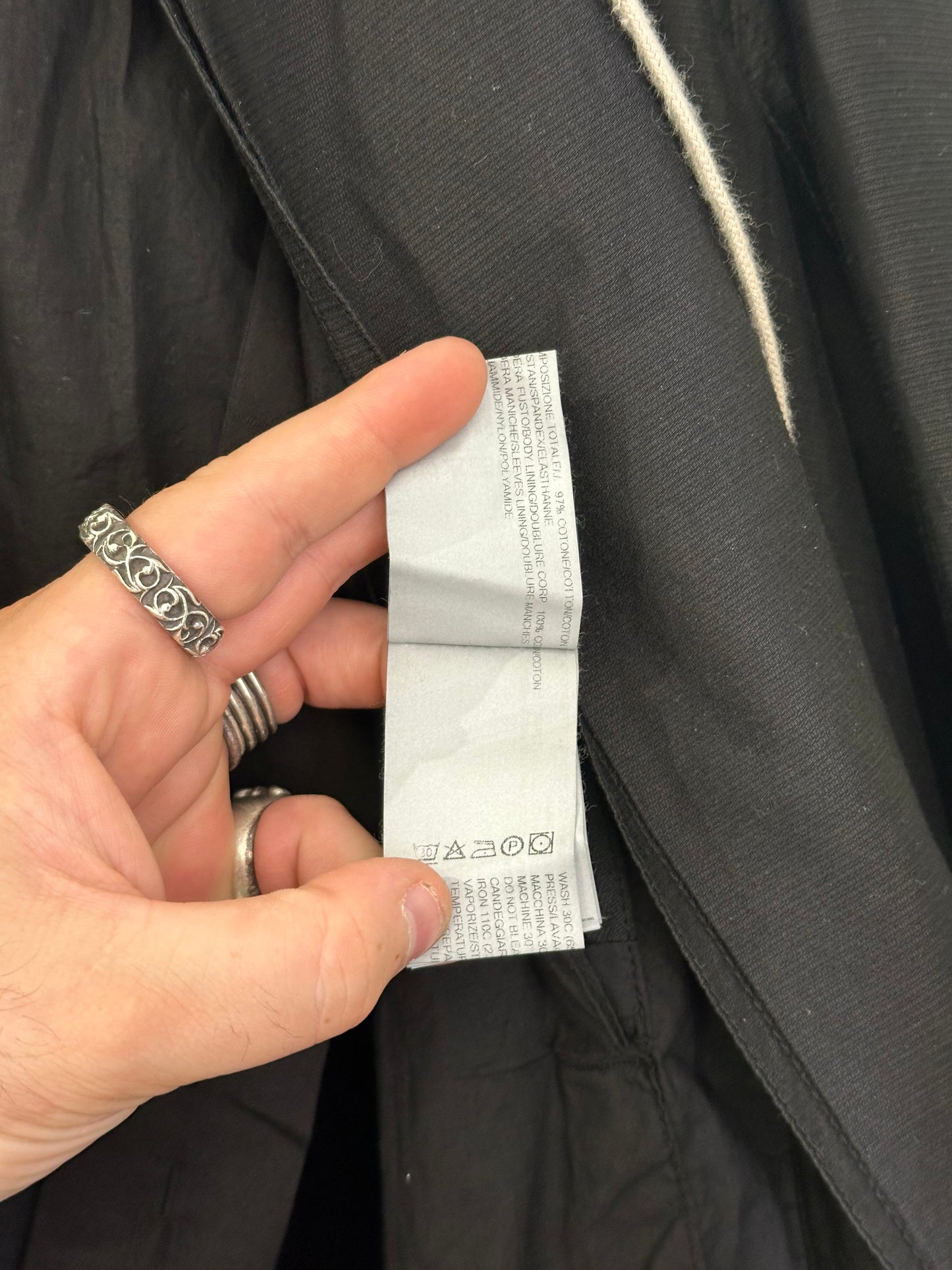 Rick Owens Fishtail Parka S/S 2016 Size L