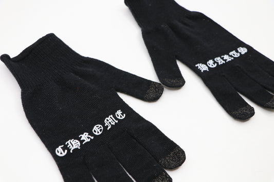 Chrome Hearts Gloves Black Size Medium